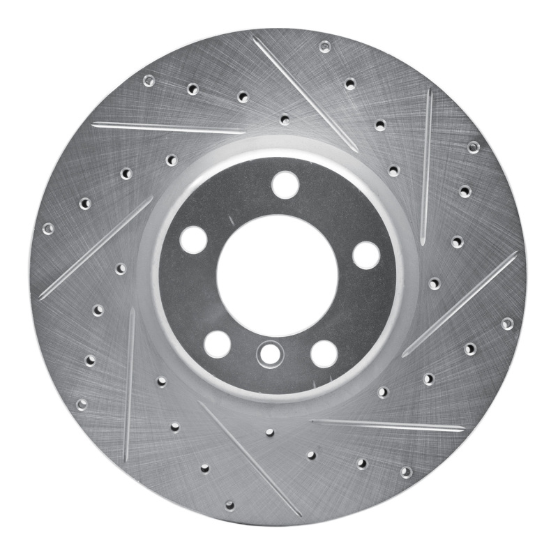 BMW 340I xDrive Brake Rotor (1) - Front Right - R1 Concepts - Drilled & Slotted - Silver - `12-`21 BMW 340I xDrive Brake Rotor (1) - Front Right - R1 Concepts - Drilled & Slotted - Silver - `12-`21